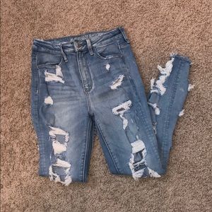 AE super ripped jeans